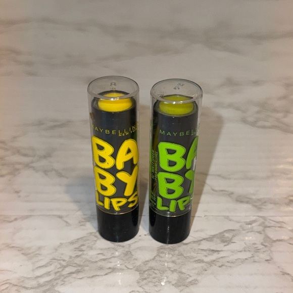 Maybelline Baby Lips Lip Balm 90 minty sheer & fierce n tangy 75 Y2K - Picture 1 of 4